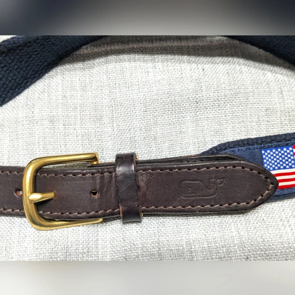 Vineyard Vines Unisex Flag Belt